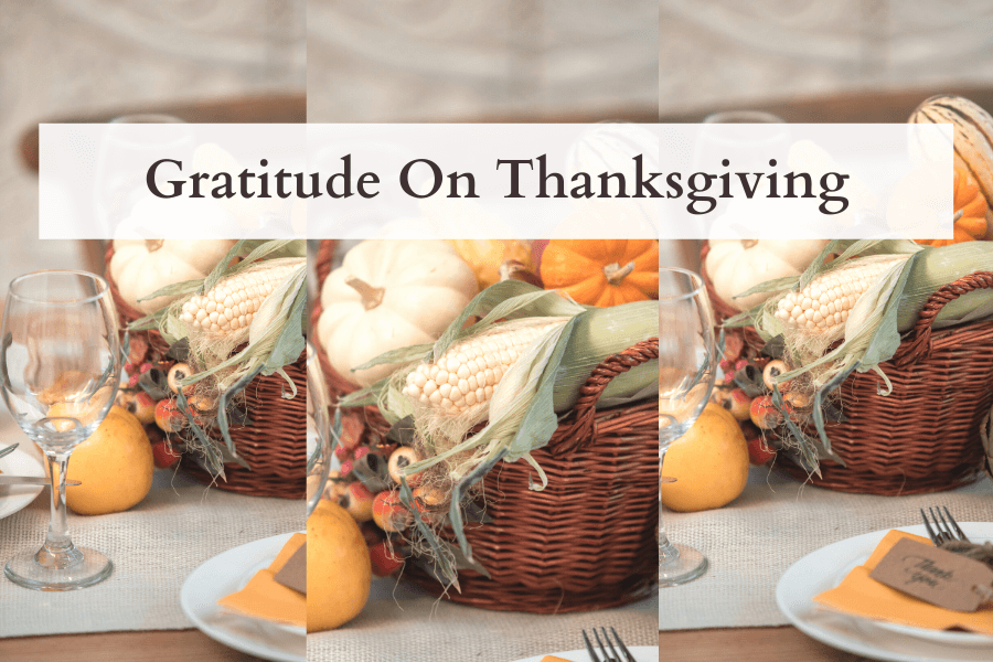 Gratitude on Thanksgiving